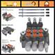 3 Spool Hydraulic Control Valve 13GPM 3600PSI Double Acting Joystick SAE Ports