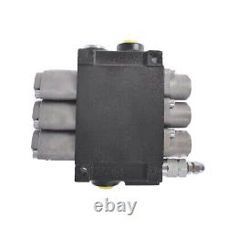 3 Spool Hydraulic Control Valve Double Acting 13 GPM 3600 PSI SAE Ports