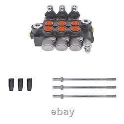 3 Spool Hydraulic Control Valve Double Acting Control Monoblock Valve for Tra