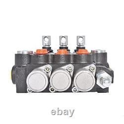 3 Spool Hydraulic Control Valve Double Acting Control Monoblock Valve for Tra