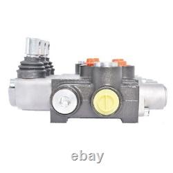3 Spool Hydraulic Directional Control Valve 11GPM Double Acting Adjustable