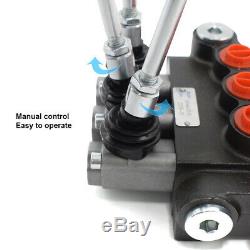 3 Spool Hydraulic Directional Control Valve Pressure Valves11 GPM 40L/min 20MPa
