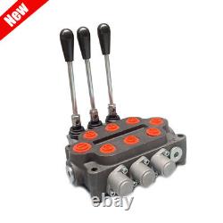 3 Spool Hydraulic Directional Control Valve Tractor Loader Double Acting 25GPM