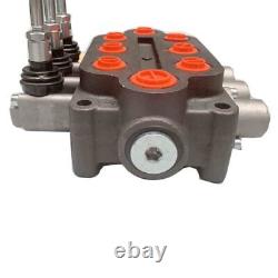 3 Spool Hydraulic Directional Control Valve Tractor Loader Double Acting 25GPM