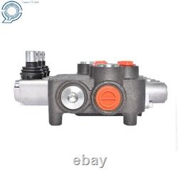 3 Spool Hydraulic Monoblock Double Acting Control Valve SAE WithConversion 21GPM