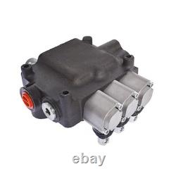 3 Spool Hydraulic Monoblock Double Acting Control Valve WithConversion 21GPM SAE