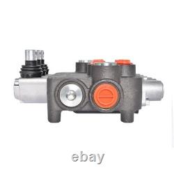 3 Spool Hydraulic Monoblock Double Acting Control Valve WithConversion 21GPM SAE