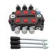 3 Spool Hydraulic Valve 25GPM 3000PSI 1/2 BSPP Ports Heavy Duty Control