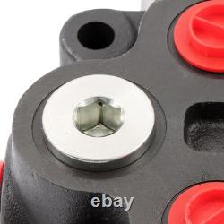 3 Spool Hydraulic Valve 25GPM 3000PSI 1/2 BSPP Ports Heavy Duty Control