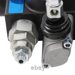 3 Spool Hydraulic Valve 25GPM 3000PSI 1/2 BSPP Ports Heavy Duty Control