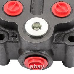 3 Spool Hydraulic Valve 25GPM 3000PSI 1/2 BSPP Ports Heavy Duty Control