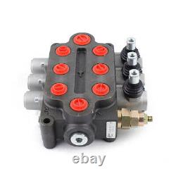 3 Spool Monoblock Hydraulic Control Valve 25GPM Double Acting For Tractor loader
