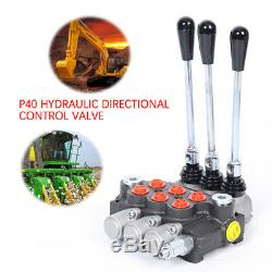 3 Spool P40 Multi-way Hydraulic Directional Control Valve 13GPM 250bar Manual