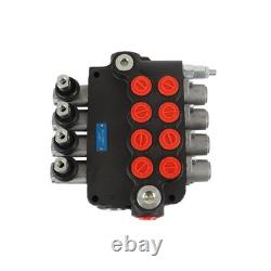 4Spool SAE Hydraulic Control Valve Double Acting 21GPM 3600PSI WithConversion Plug