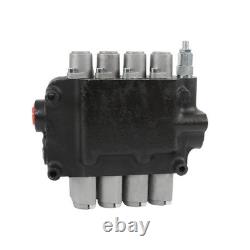 4Spool SAE Hydraulic Control Valve Double Acting 21GPM 3600PSI WithConversion Plug