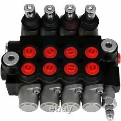 4 Spool 11GPM Hydraulic Directional Control Valves Acting Cylinder Spool 3600psi