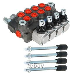 4 Spool 11gpm Hydraulic Directional Control Valve BSPP Interface