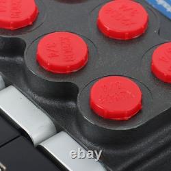 4 Spool 12V DC Solenoid Hydraulic Control Valve 13GPM 3600PSI Double Acting