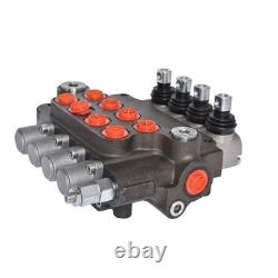 4 Spool 21 GPM 3600PSI SAE Ports Hydraulic Control Valve Double Acting