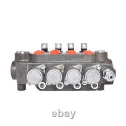 4 Spool 21 GPM 3600PSI SAE Ports Hydraulic Control Valve Double Acting