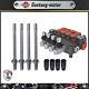 4 Spool 21 GPM 3600 PSI SAE Ports Hydraulic Control Valve Double Acting