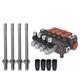 4 Spool 21 GPM 3600 PSI SAE Ports Hydraulic Control Valve Double Acting New