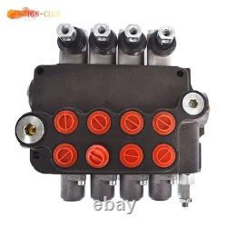 4 Spool 21 GPM Hydraulic Control Valve Double Acting 3600 PSI SAE Ports