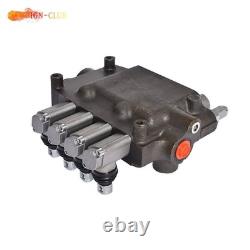 4 Spool 21 GPM Hydraulic Control Valve Double Acting 3600 PSI SAE Ports