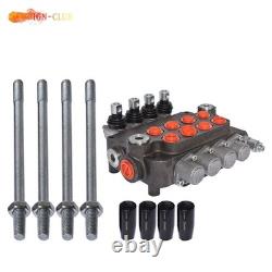 4 Spool 21 GPM Hydraulic Control Valve Double Acting 3600 PSI SAE Ports