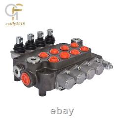 4 Spool 21 GPM Hydraulic Control Valve Double Acting SAE Ports 3600 PSI