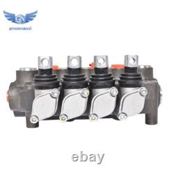 4 Spool Adjustable Hydraulic Control Valve Double Acting 21 GPM 3600 PSI