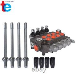 4 Spool Adjustable Hydraulic Control Valve Double Acting 21 GPM 3600 PSI NEW