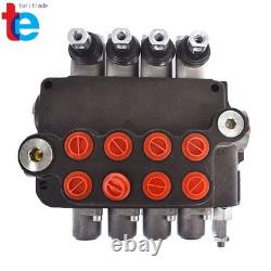 4 Spool Adjustable Hydraulic Control Valve Double Acting 21 GPM 3600 PSI NEW