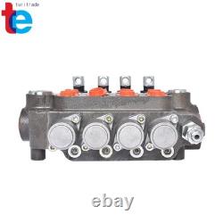 4 Spool Adjustable Hydraulic Control Valve Double Acting 21 GPM 3600 PSI NEW