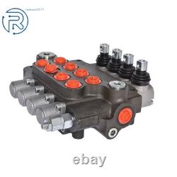 4 Spool Adjustable Hydraulic Control Valve Double Acting 21 GPM 3600 PSI NEW