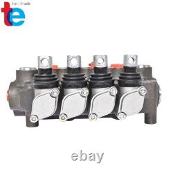 4 Spool Adjustable Hydraulic Control Valve Double Acting 21 GPM 3600 PSI NEW