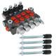 4 Spool BSPP 11GPM Hydraulic Directional Control Valve Double Acting Cylinder