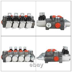 4 Spool BSPP 11GPM Hydraulic Directional Control Valve Double Acting Cylinder