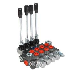 4 Spool BSPP 11GPM Hydraulic Directional Control Valve Double Acting Cylinder