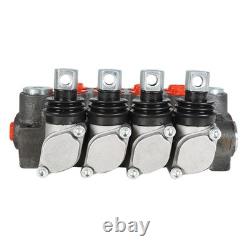 4 Spool BSPP 11GPM Hydraulic Directional Control Valve Double Acting Cylinder