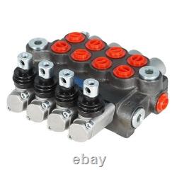 4 Spool BSPP 11GPM Hydraulic Directional Control Valve Double Acting Cylinder