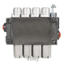 4 Spool BSPP 11GPM Hydraulic Directional Control Valve Double Acting Cylinder