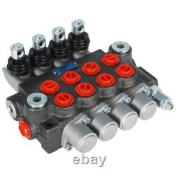 4 Spool BSPP 11GPM Hydraulic Directional Control Valve Double Acting Cylinder