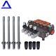 4 Spool Hydraulic Control Valve Double Acting 21 GPM 3600 PSI SAE Ports