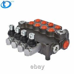 4 Spool Hydraulic Control Valve Double Acting 21 GPM 3600 PSI SAE Ports