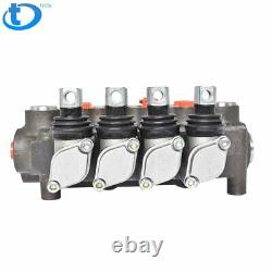 4 Spool Hydraulic Control Valve Double Acting 21 GPM 3600 PSI SAE Ports