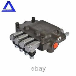 4 Spool Hydraulic Control Valve Double Acting 21 GPM 3600 PSI SAE Ports