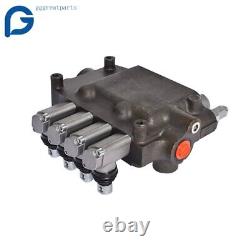 4 Spool Hydraulic Control Valve Double Acting 21 GPM 3600 PSI SAE Ports