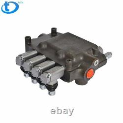 4 Spool Hydraulic Control Valve Double Acting 21 GPM 3600 PSI SAE Ports