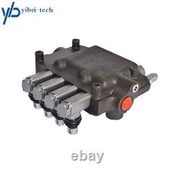 4 Spool Hydraulic Control Valve Double Acting 3600 PSI SAE Ports 21 GPM
